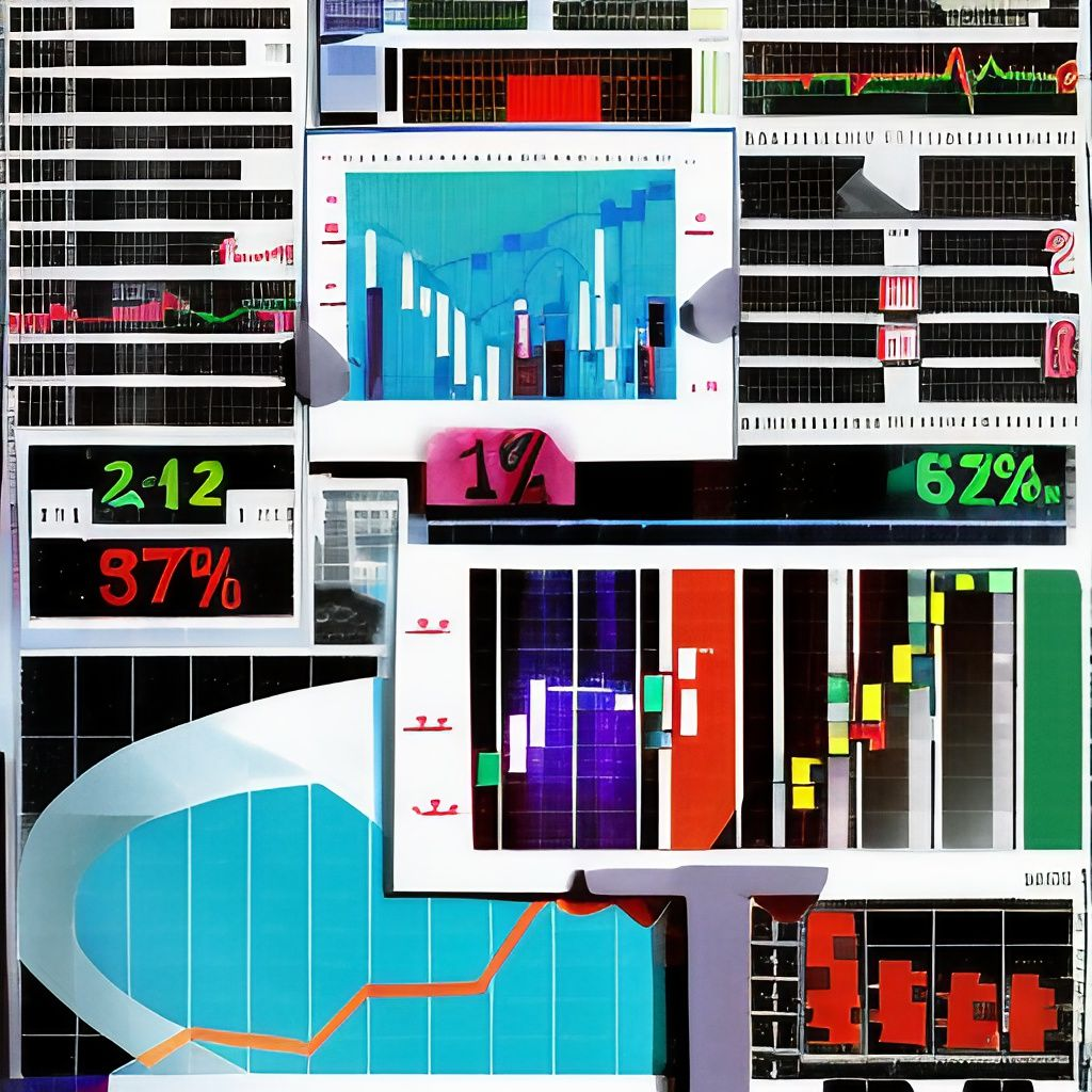 collage of charts and graphs, created by AI